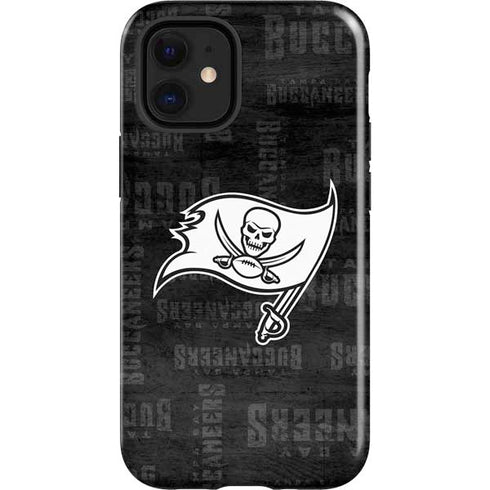 NFL Tampa Bay Buccaneers Black & White iPhone 12 Mini Impact Case