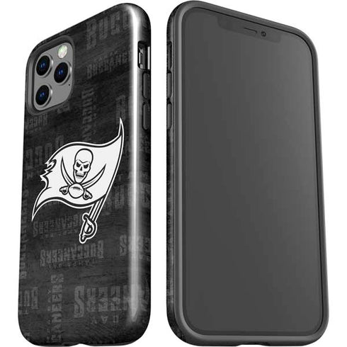 NFL Tampa Bay Buccaneers Black & White iPhone 12 Pro Max Impact Case