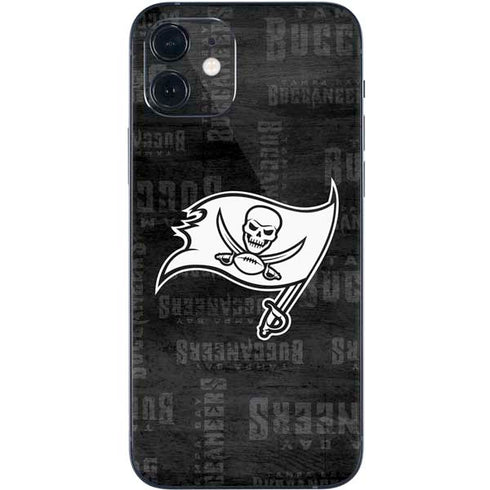 NFL Tampa Bay Buccaneers Black & White iPhone 12 Skin