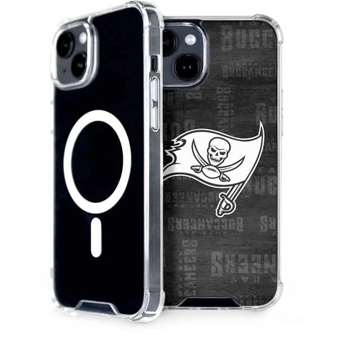 NFL Tampa Bay Buccaneers Black & White iPhone 13 MagSafe Case