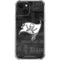 NFL Tampa Bay Buccaneers Black & White iPhone 15 Plus Clear Case