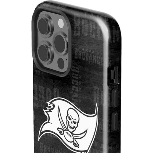 NFL Tampa Bay Buccaneers Black & White iPhone 15 Pro Max Impact Case