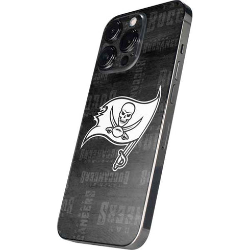 NFL Tampa Bay Buccaneers Black & White iPhone 15 Pro Skin