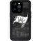 NFL Tampa Bay Buccaneers Black & White iPhone 14 Pro Waterproof Case