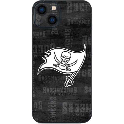 NFL Tampa Bay Buccaneers Black & White iPhone 14 Skin