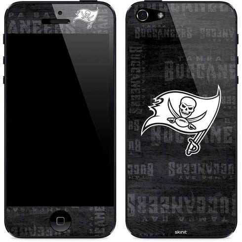 NFL Tampa Bay Buccaneers Black & White iPhone 5/5s/5SE Skin