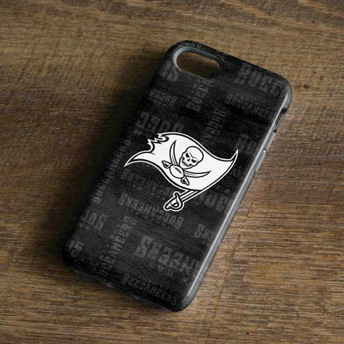 NFL Tampa Bay Buccaneers Black & White iPhone 7 Pro Case