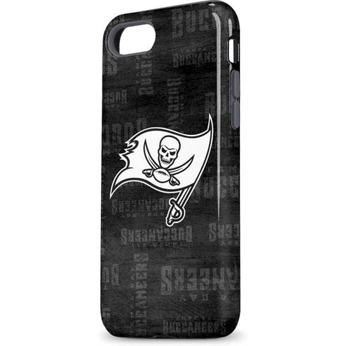 NFL Tampa Bay Buccaneers Black & White iPhone 8 Pro Case