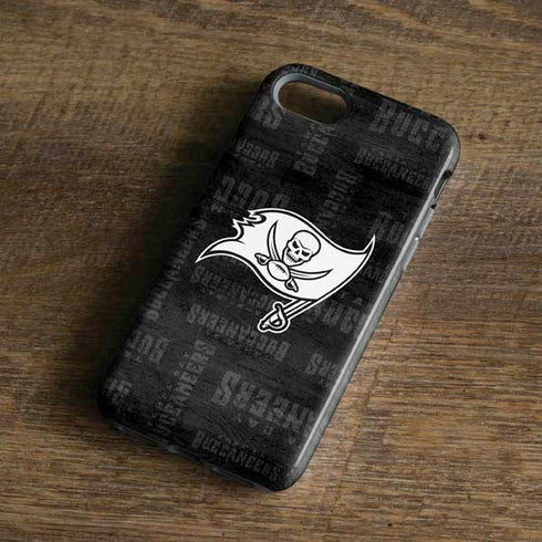 NFL Tampa Bay Buccaneers Black & White iPhone 8 Pro Case