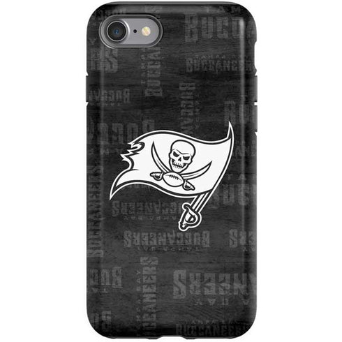 NFL Tampa Bay Buccaneers Black & White iPhone SE (2nd & 3rd Gen) Pro Case