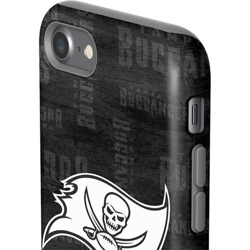 NFL Tampa Bay Buccaneers Black & White iPhone SE (2nd & 3rd Gen) Pro Case