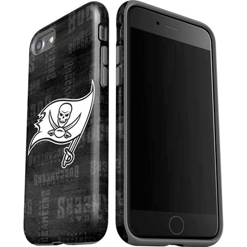 NFL Tampa Bay Buccaneers Black & White iPhone SE (2nd & 3rd Gen) Pro Case
