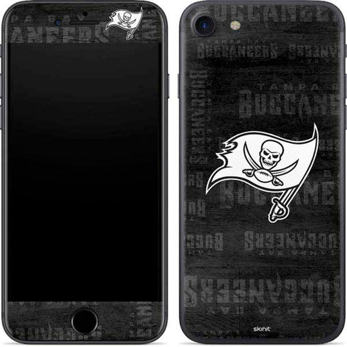 NFL Tampa Bay Buccaneers Black & White iPhone SE (2nd & 3rd Gen) Skin