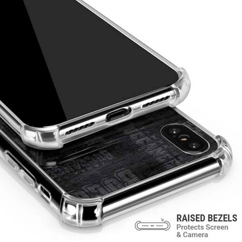 NFL Tampa Bay Buccaneers Black & White iPhone X/XS Clear Case
