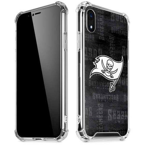 NFL Tampa Bay Buccaneers Black & White iPhone XR Clear Case