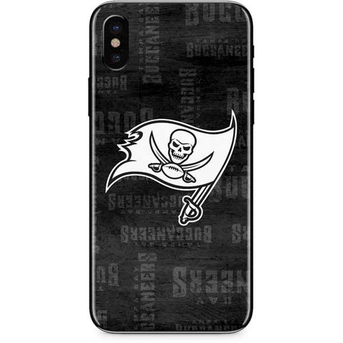 NFL Tampa Bay Buccaneers Black & White iPhone XS Max Skin
