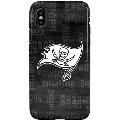 NFL Tampa Bay Buccaneers Black & White iPhone XS Pro Case
