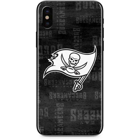 NFL Tampa Bay Buccaneers Black & White iPhone XS Skin