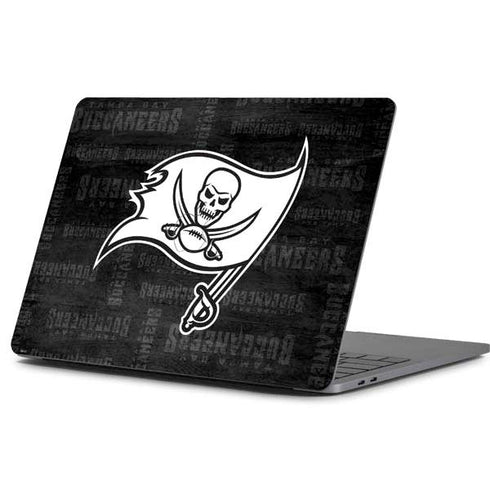 NFL Tampa Bay Buccaneers Black & White Apple MacBook Pro 13-inch Skin