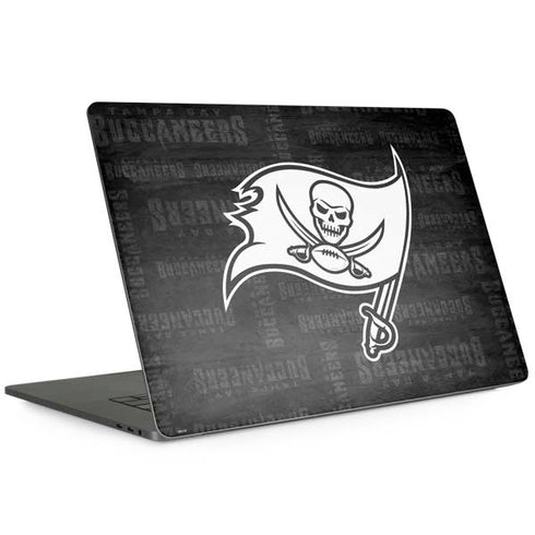NFL Tampa Bay Buccaneers Black & White Apple MacBook Pro 15-inch Skin