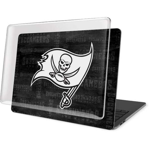 NFL Tampa Bay Buccaneers Black & White MacBook Pro 16in (2019-20) Case plus Skin
