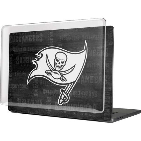 NFL Tampa Bay Buccaneers Black & White MacBook Pro 16in (2021-25) Case plus Skin