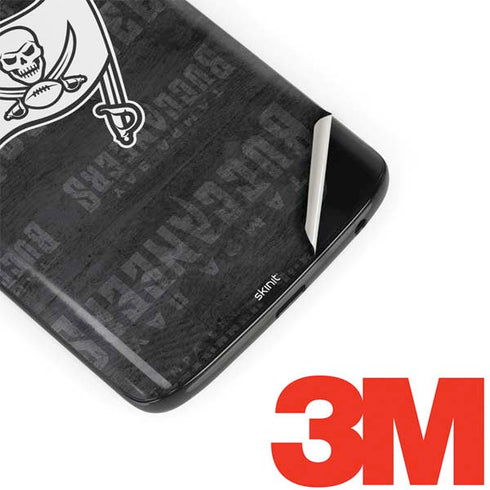 NFL Tampa Bay Buccaneers Black & White Moto G6 Skin