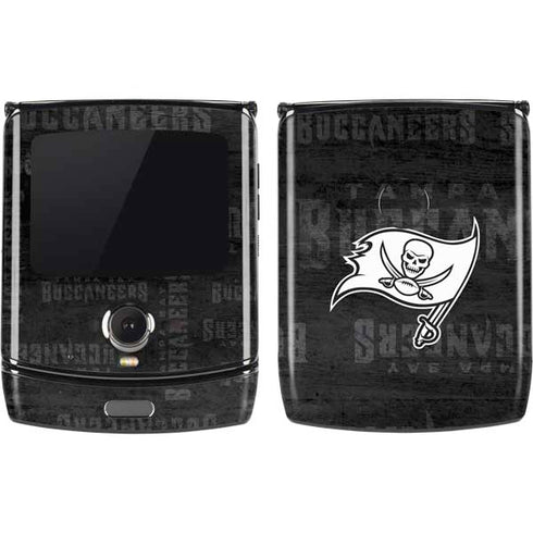 NFL Tampa Bay Buccaneers Black & White Motorola RAZR Skin