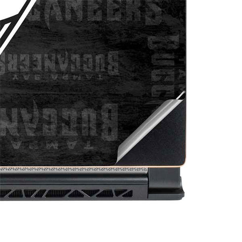 NFL Tampa Bay Buccaneers Black & White MSI GS65 Stealth Laptop Skin