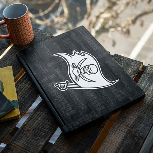 NFL Tampa Bay Buccaneers Black & White MSI GS65 Stealth Laptop Skin