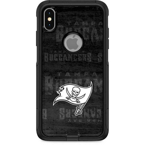 NFL Tampa Bay Buccaneers Black & White Otterbox Commuter iPhone Skin