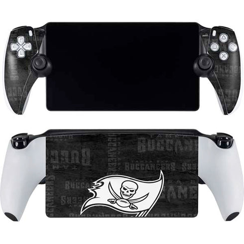 NFL Tampa Bay Buccaneers Black & White PlayStation Portal Remote Player Skin