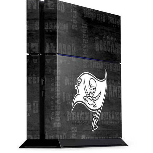 NFL Tampa Bay Buccaneers Black & White PS4 Console Skin