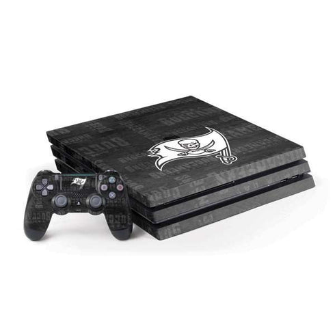 NFL Tampa Bay Buccaneers Black & White PS4 Pro Bundle Skin