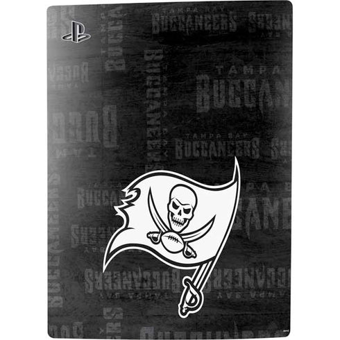 NFL Tampa Bay Buccaneers Black & White PS5 Console Skin