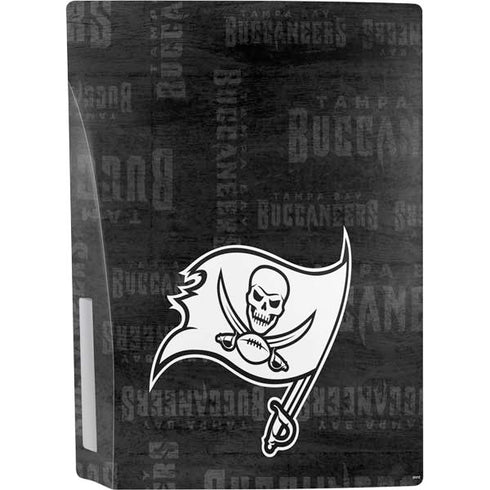 NFL Tampa Bay Buccaneers Black & White PS5 Console Skin