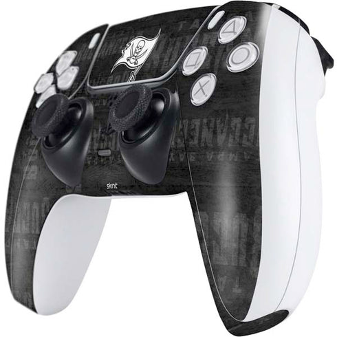 NFL Tampa Bay Buccaneers Black & White PS5 Controller Skin