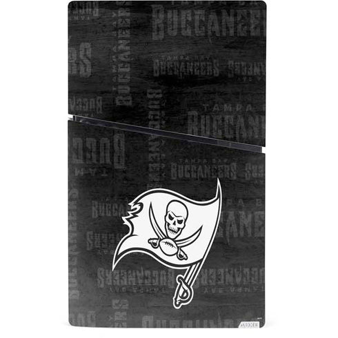 NFL Tampa Bay Buccaneers Black & White PS5 Slim Digital Edition Bundle Skin