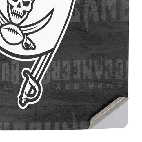 NFL Tampa Bay Buccaneers Black & White PS5 Slim Digital Edition Console Skin