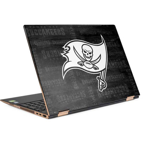 NFL Tampa Bay Buccaneers Black & White HP Spectre Skin