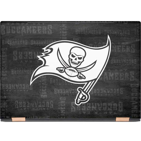 NFL Tampa Bay Buccaneers Black & White HP Spectre Skin