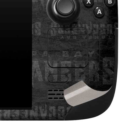 NFL Tampa Bay Buccaneers Black & White Steam Deck Handheld Gaming Computer Skin