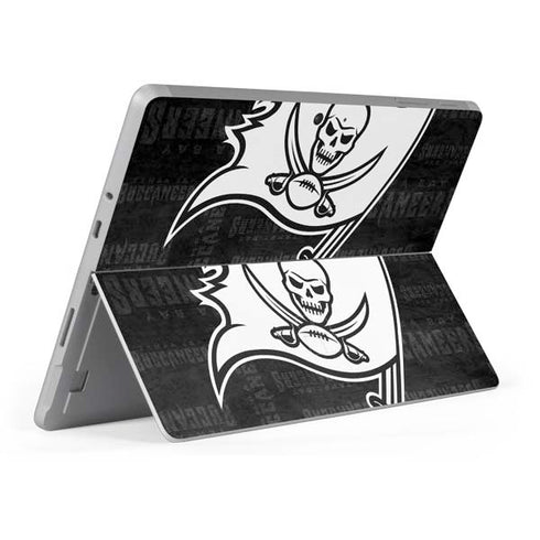 NFL Tampa Bay Buccaneers Black & White Surface Go Skin