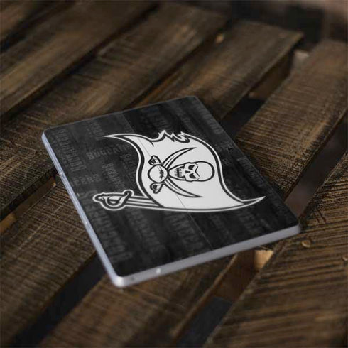 NFL Tampa Bay Buccaneers Black & White Surface Go Skin