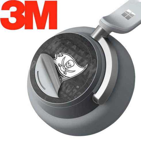 NFL Tampa Bay Buccaneers Black & White Surface Headphones Skin