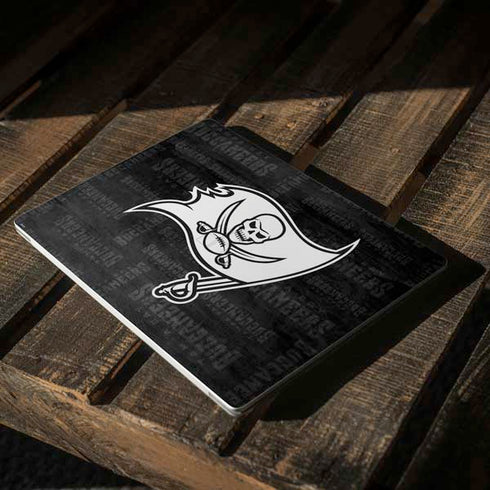 NFL Tampa Bay Buccaneers Black & White Surface Laptop 2 Skin
