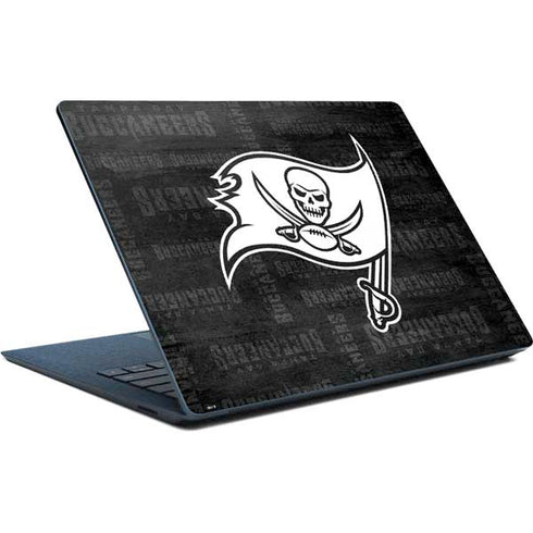 NFL Tampa Bay Buccaneers Black & White Surface Laptop Skin
