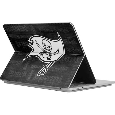 NFL Tampa Bay Buccaneers Black & White Surface Laptop Studio Skin