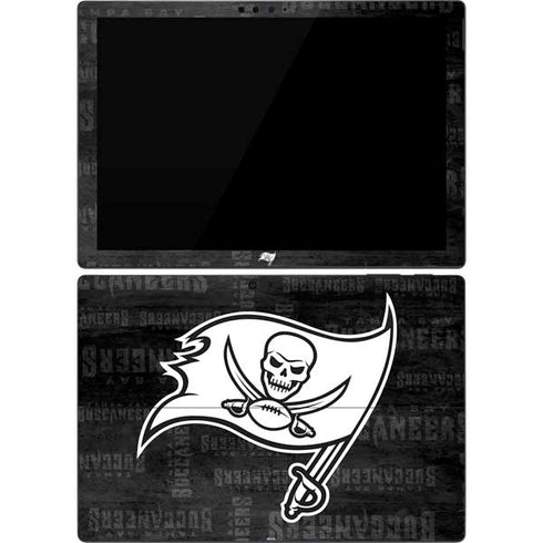 NFL Tampa Bay Buccaneers Black & White Surface Pro 7 Skin