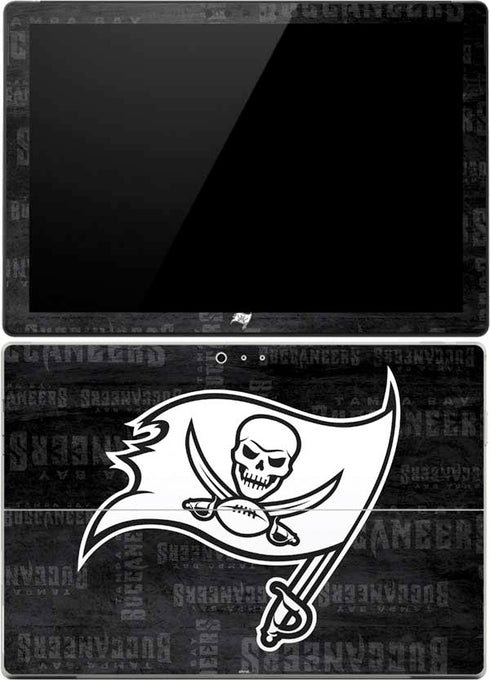 NFL Tampa Bay Buccaneers Black & White Surface Pro (2017) Skin